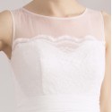 splendide robe blanche pour baptême - Ref L752 - 04