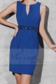 robe de fete courte bleu roi - Ref C798 - 05