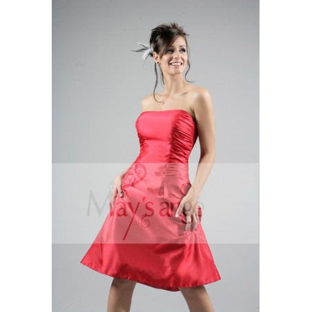 Robe de cocktail Gaby rouge