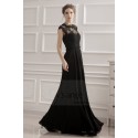 robe de soiree noir coupe empire - Ref L749 - 04