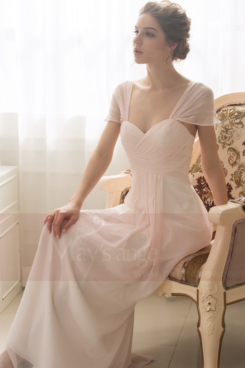 robe de soirée long manche papillon - Ref L754 - 01 robe de soirée long manche papillon - Ref L754 - 01