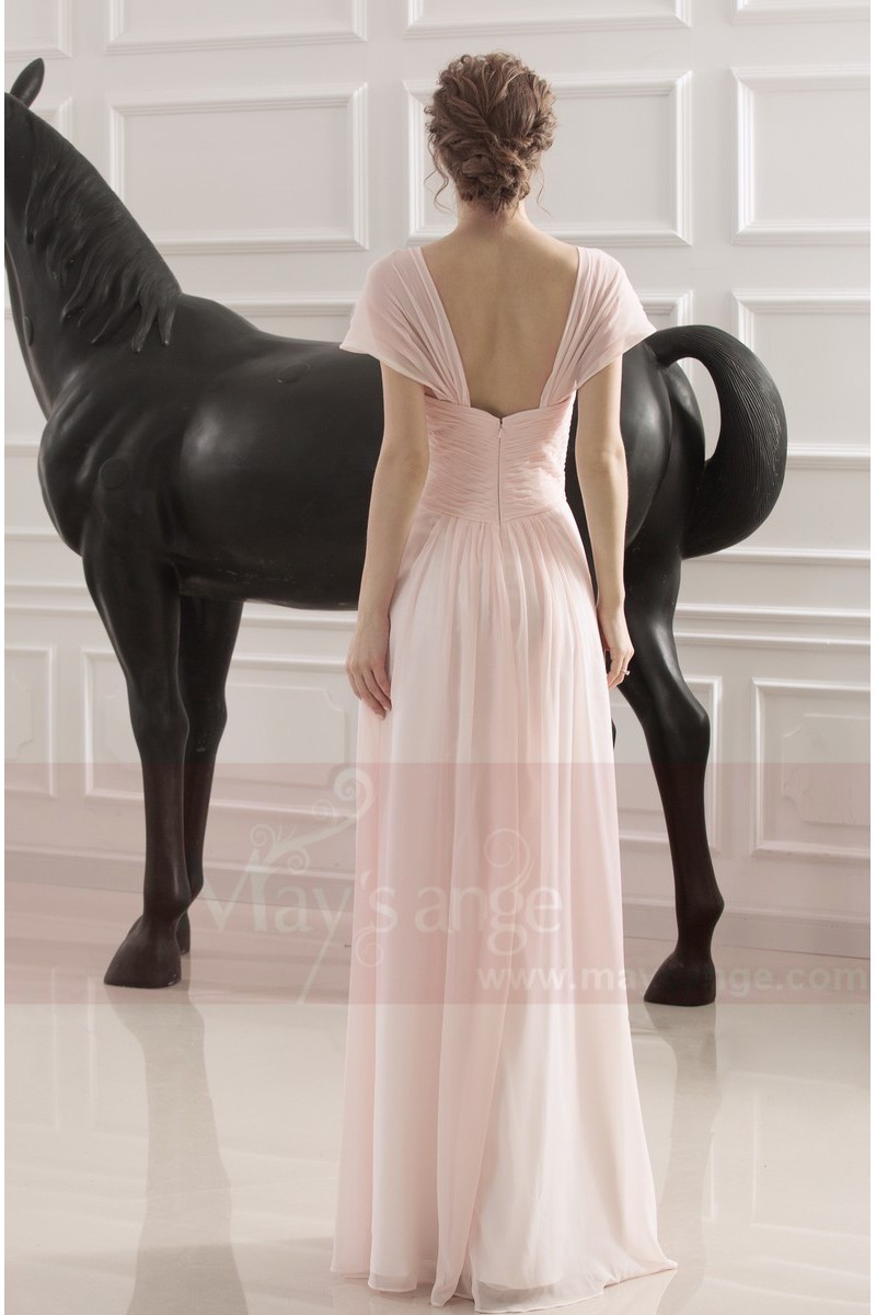 gown with butterfly sleeves