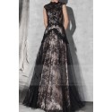 BLACK LACE EVENING DRESS SLEEVELESS - Ref L764 - 04