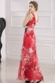 Long Print Dress V Neckline In Muslin - Ref L187 - 04