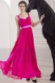 robe de soirée mousseline fuschia - Ref L753 - 03