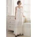 robe blanche simple pour mariage - Ref L738 - 04