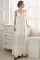 robe blanche simple pour mariage - Ref L738 - 04