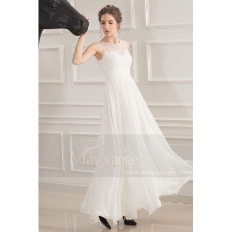 splendide robe blanche pour baptême