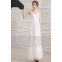splendide robe blanche pour baptême - Ref L752 - 03