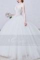 robe de mariage de luxe bustier spectaculaire en dentelle et perles cristaux - Ref M364 - 02