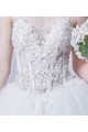 Gorgeous Strapless Ball Gown Tulle Appliques Wedding Dress - Ref M364 - 04