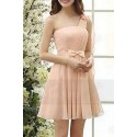 One-Shoulder Pink Short Prom Dress - Ref C814 - 02