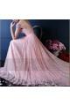 robe de soirée pas cher dentelle rose dos nu - Ref L766 - 03