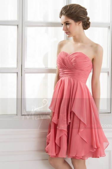 Strapless pink pastel evening dress C560 - C560 #1