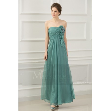 robe de soiree bustier DEMOISELLE d'honneur  fleure glamour