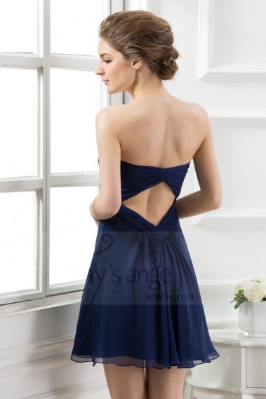 Sparkling Strapless Short Sexy Party Dress In Chiffon Fabric - C670 #1