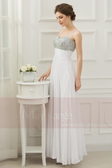 Long White Cocktail Dress