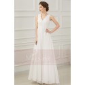 Cheap evening dress Brittany in white muslin - Ref L202 Promo - 02