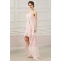 Robe de gala rose asymétrique Cascada - Ref C227 - 03