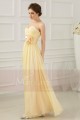 Strapless Long Yellow Dress With Flower On The Waist - Ref L665 - 03