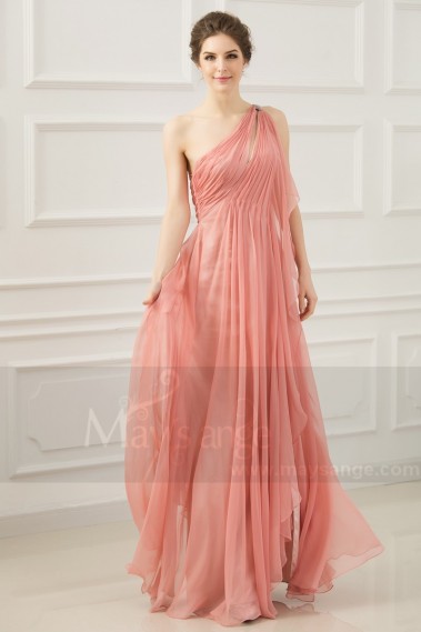 Greek evening dress old pink L765 - L765 #1