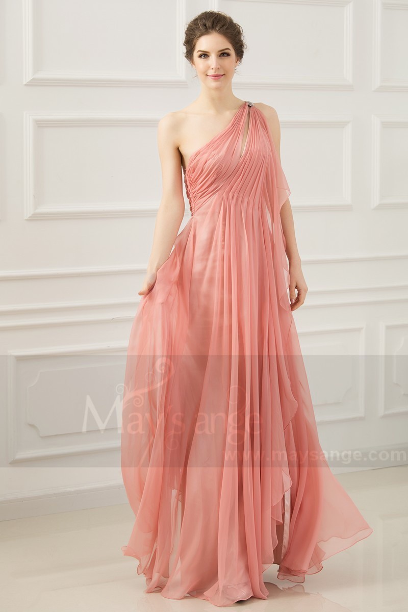 Greek evening dress old pink L765 - Ref L765 - 01