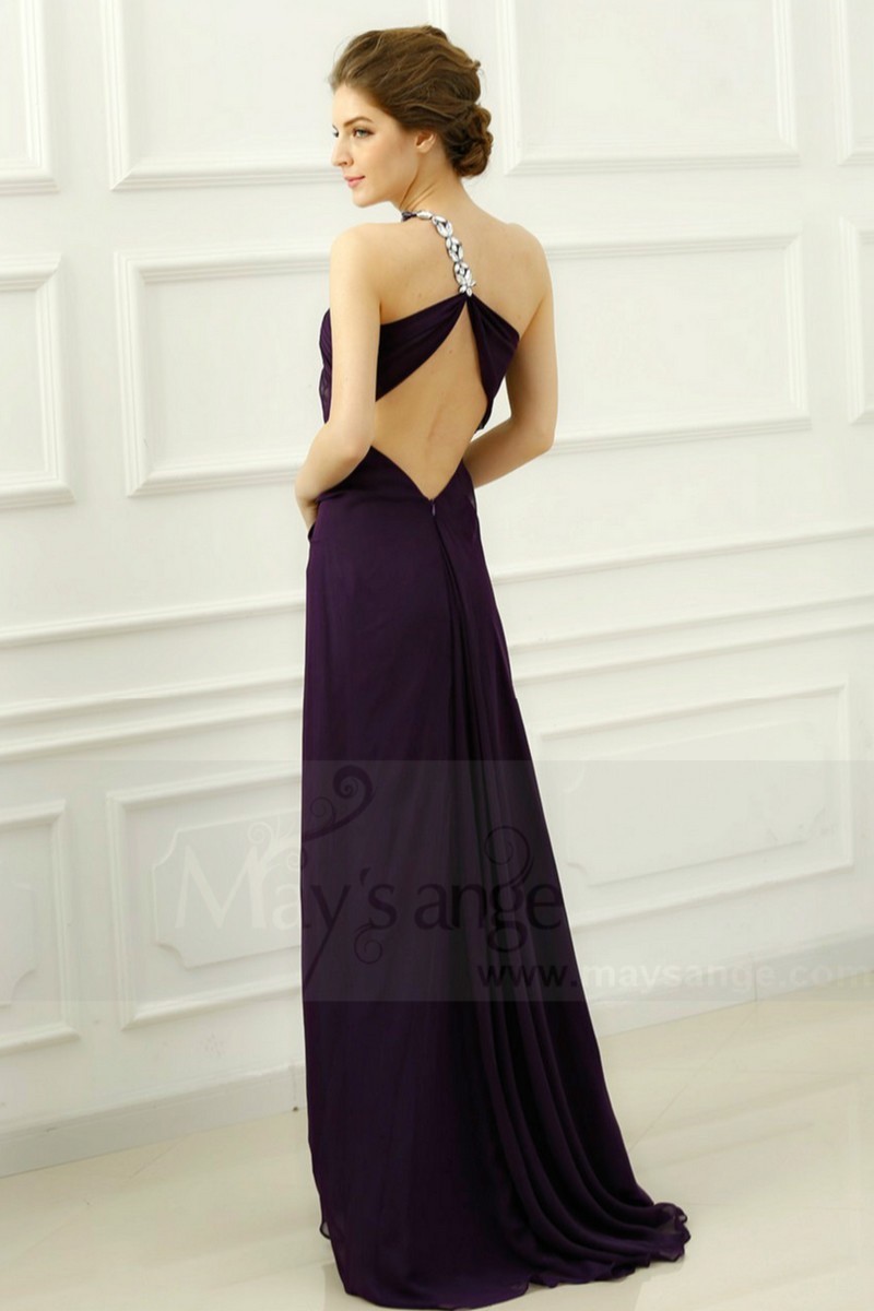 Beauty Sexy Cocktail Dress One Glittering Strap - Ref L014 - 01