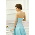 Turquoise High-Low Strapless Homecoming Dress - Ref C203 - 04