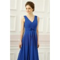 robe de soirée longue bleu roi pour témoin de mariage - Ref L762 - 06