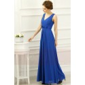 robe de soirée longue bleu roi pour témoin de mariage - Ref L762 - 02