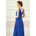 robe de soirée longue bleu roi pour témoin de mariage - Ref L762 - 03
