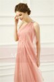 robe de soirée grec mousseline rose - Ref L765 - 03