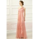 robe de soirée grec mousseline rose - Ref L765 - 05