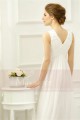 Cheap evening dress Brittany in white muslin - Ref L202 Promo - 05