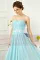 TURQUOISE LONG EVENING DRESS STRAPLESS - Ref L756 - 02