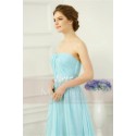 robe bustier longue turquoise élégante - Ref L756 - 04