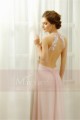 Open Back Sexy Powder Pink Evening Dresses With Slit - Ref L758 - 05