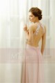 Open Back Sexy Powder Pink Evening Dresses With Slit - Ref L758 - 06