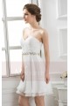 Robe de cocktail bustier blanc - Ref C570 - 05