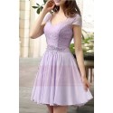 Light Purple Short Party Dress - Ref C819 - 02