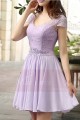 Light Purple Short Party Dress - Ref C819 - 02