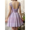 Light Purple Short Party Dress - Ref C819 - 03