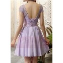 robe de cocktail lilas - Ref C819 - 03