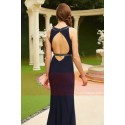 Open Back Sexy Long Evening Blue Dress With Slit - Ref L778 - 02