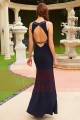 Open Back Sexy Long Evening Blue Dress With Slit - Ref L778 - 05