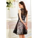 Black Lace Cocktail Dress- Two-Tone Dress - Ref C830 - 02