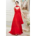 Robe de soiree Imperatrice Rouge Feu - Ref L788 - 04