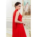 Robe de soiree Imperatrice Rouge Feu - Ref L788 - 03