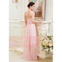 Long Pink Sexy Cocktail Dress With Crossed Straps - Ref L790 - 04
