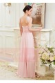 Robe de Soiree Rose Leger Sublime Bustier Croise - Ref L790 - 04